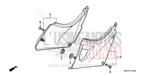 COUVERCLE LATERAL CB500R de 1994